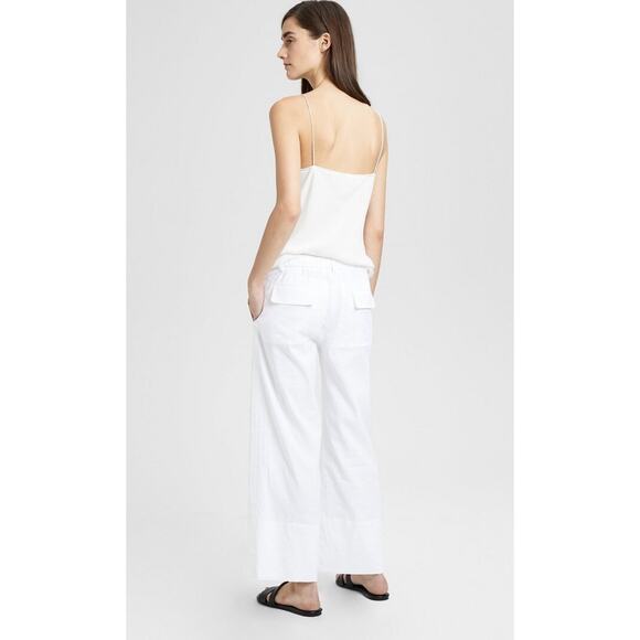 Theory Organic Crunch Linen Fluid Pant - Picture 2 of 13